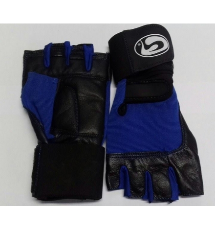 Gloves GSN Art:WLG-1022 Leather Black/Blue