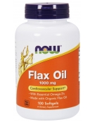 Now Foods Organic Flax Oil 1000mg 100 Softgels