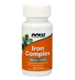 Now Foods Iron Complex 100 Tablets