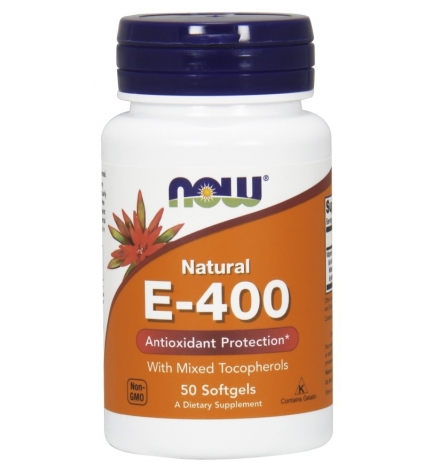 Now Foods Vitamin E-400 IU, Mixed Tocopherols 50 Softgels