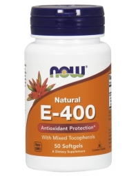 Now Foods Vitamin E-400 IU, Mixed Tocopherols 50 Softgels