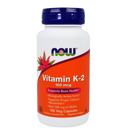 Now Foods Vitamin K-2 100mcg 100Veg Capsules Now Foods Vitamin K-2 100mcg 100Veg Capsules
