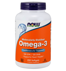 Now Foods Omega 3 1000mg 200 Softgels