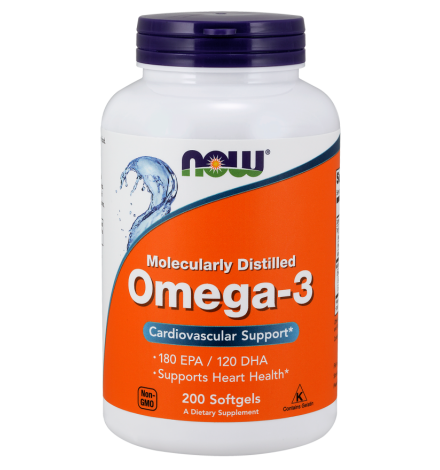 Now Foods Omega 3 1000mg 200 Softgels