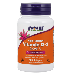 Now Foods Vitamin D-3 2000IU 120Softgels