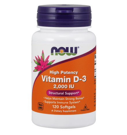 Now Foods Vitamin D-3 2000IU 120Softgels
