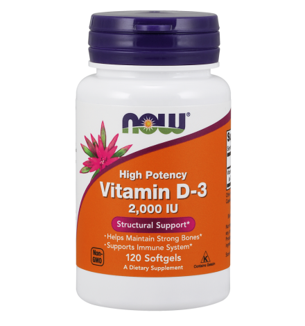 Now Foods Vitamin D-3 2000IU 120Softgels Now Foods Vitamin D-3 2000IU 120Softgels