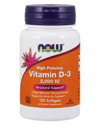 Now Foods Vitamin D-3 2000IU 120Softgels
