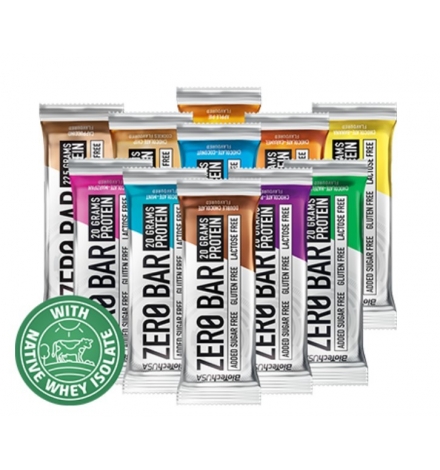 Biotech USA Zero Bar With Native Whey Box of 20pcs X 50g