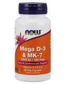 Now Foods Mega D-3 & MK-7 60 Veg Caps