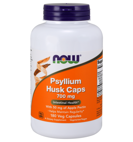 Now Foods Psyllium Husk With Pectin 700mg 180VCaps Now Foods Psyllium Husk With Pectin 700mg 180VCaps