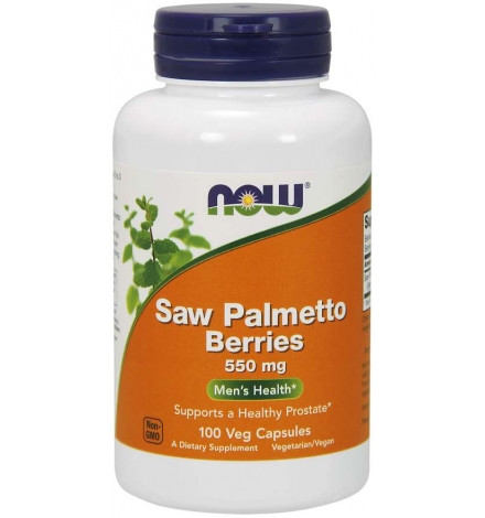 Now Foods Saw Palmetto Berries 550mg 100VCaps