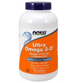 Now Foods Ultra Omega 3-D™ 180 Softgels