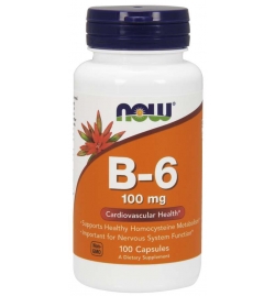 Now Foods Vitamin B-6 100mg 100Caps