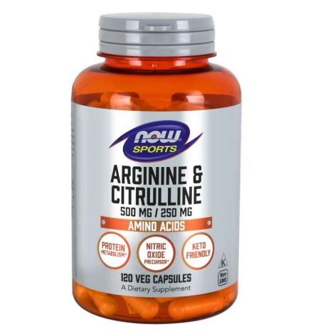 Now Foods Arginine & Citrulline 500/250mg 120VCaps