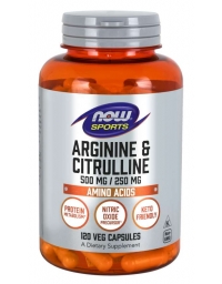 Now Foods Arginine & Citrulline 500/250mg 120VCaps