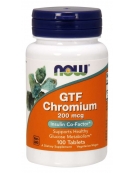 Now Foods GTF Chromium 200 mcg  100 Tablets