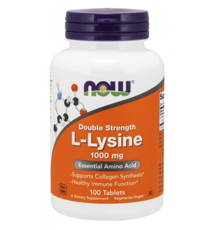 Now Foods L-Lysine 1000 mg 100 Tablets