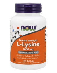 Now Foods L-Lysine 1000 mg 100 Tablets