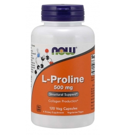 Now Foods L-Proline 500 mg 120 Veg Capsules