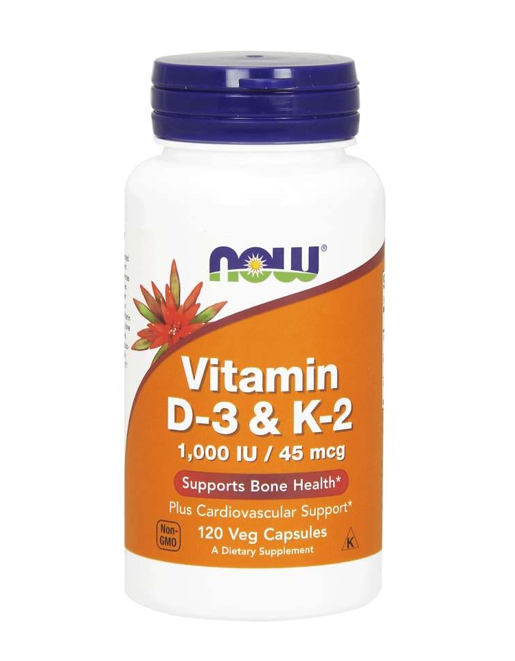Now Foods Vitamin D3 & K2 Cyprus Nutrition Supplements
