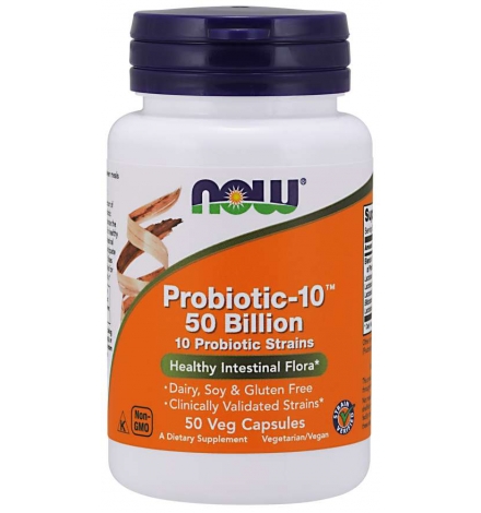 Now Foods Probiotic-10™ 50 Billion 50 Veg Capsules