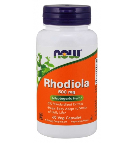 Now Foods Rhodiola 500mg 60 Veg Capsules