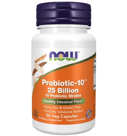 Now Foods Probiotic-10™ 25 Billion 50 Veg Capsules Now Foods Probiotic-10™ 25 Billion 50 Veg Capsules