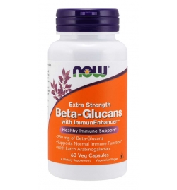 Now Foods Beta-Glucans with ImmunEnhancer™, Extra Strength 60 Veg Capsules