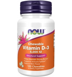 Now Foods Vitamin D3 5000IU 120 Chewables