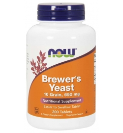 Now Foods Brewer's Yeast 650 mg 200 Tablets