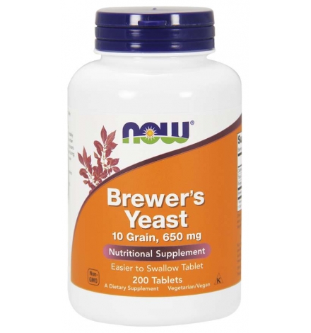 Now Foods Brewer's Yeast 650 mg 200 Tablets
