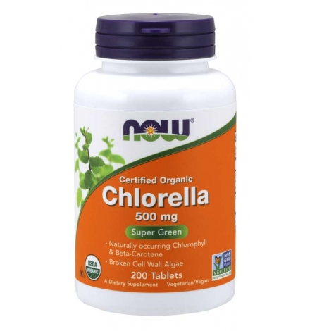 Now Foods Chlorella 500 mg,  200 Organic Tablets