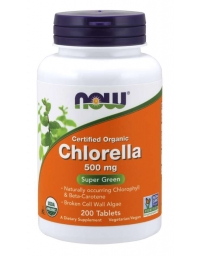 Now Foods Chlorella 500 mg,  200 Organic Tablets