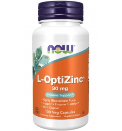 Now Foods L-OptiZinc® 30 mg 100 Veg Capsules