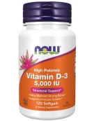 Now Foods Vitamin D-3 5000 IU 120 Softgels