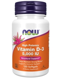 Now Foods Vitamin D-3 5000IU 120 Softgels