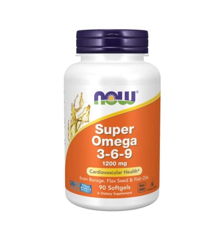 Now Foods Super Omega 3-6-9 1200mg 90 Softgels