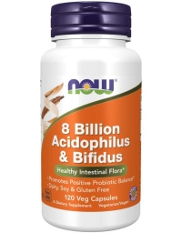 Now Foods 8 Billion Acidophilus & Bifidus 120 Veg Capsules