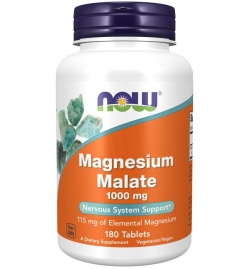 Now Foods Magnesium Malate 1000 mg 180 Tablets