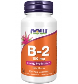 Now Foods Vitamin B-2 100 mg 100 Veg Capsules
