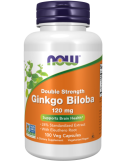 Now Foods Ginkgo Biloba, Double Strength 120 mg Veg Capsules