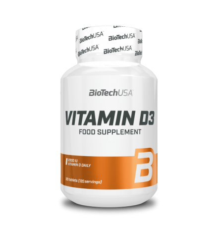 BioTech USA Vitamin D3 50mg 120 Tablets