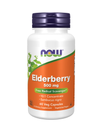 Now Foods Elderberry 500 mg 60 Veg Capsules