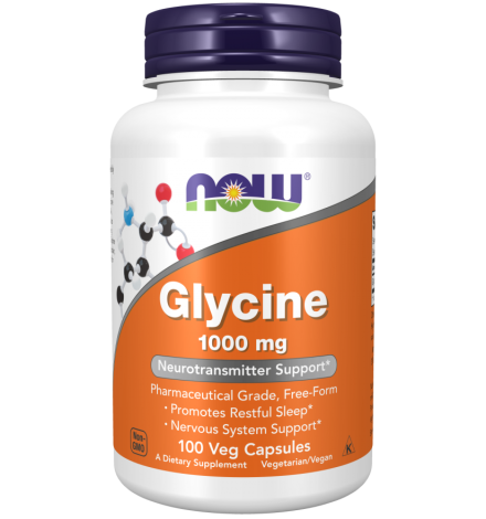 Now Foods Glycine 1000 mg 100 Veg Capsules