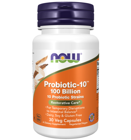 Now Foods Probiotic-10™ 100 Billion 30 Veg Capsules