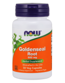 Now Foods Goldenseal Root 500 mg 50 Veg Capsules