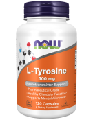 Now Foods L-Tyrosine 500mg 60Caps