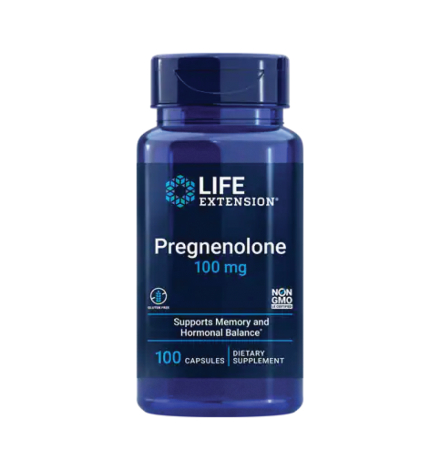 Life Extension Pregnenolone 100mg 100 Capsules