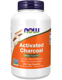 Now Foods Activated Charcoal 200 Veg Capsules